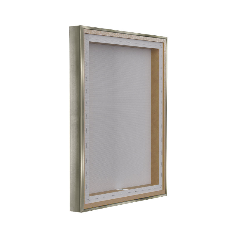 " Country Ducks In Pond " by Ziwei Li, Gray Framed, 24" H x 30" W x 1.7" D