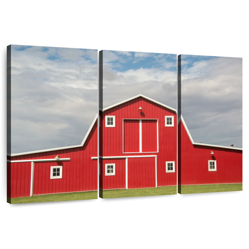 Freshly Painted Barn, 42" H x 65" W