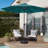 Shovon 10ft Outdoor Steel Market Patio Umbrella w/ Crank, Tilt Push Button, 6 Ribs-1514337505
