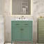 Meuble-lavabo moderne 30 po avec lavabo en céramique-100135021