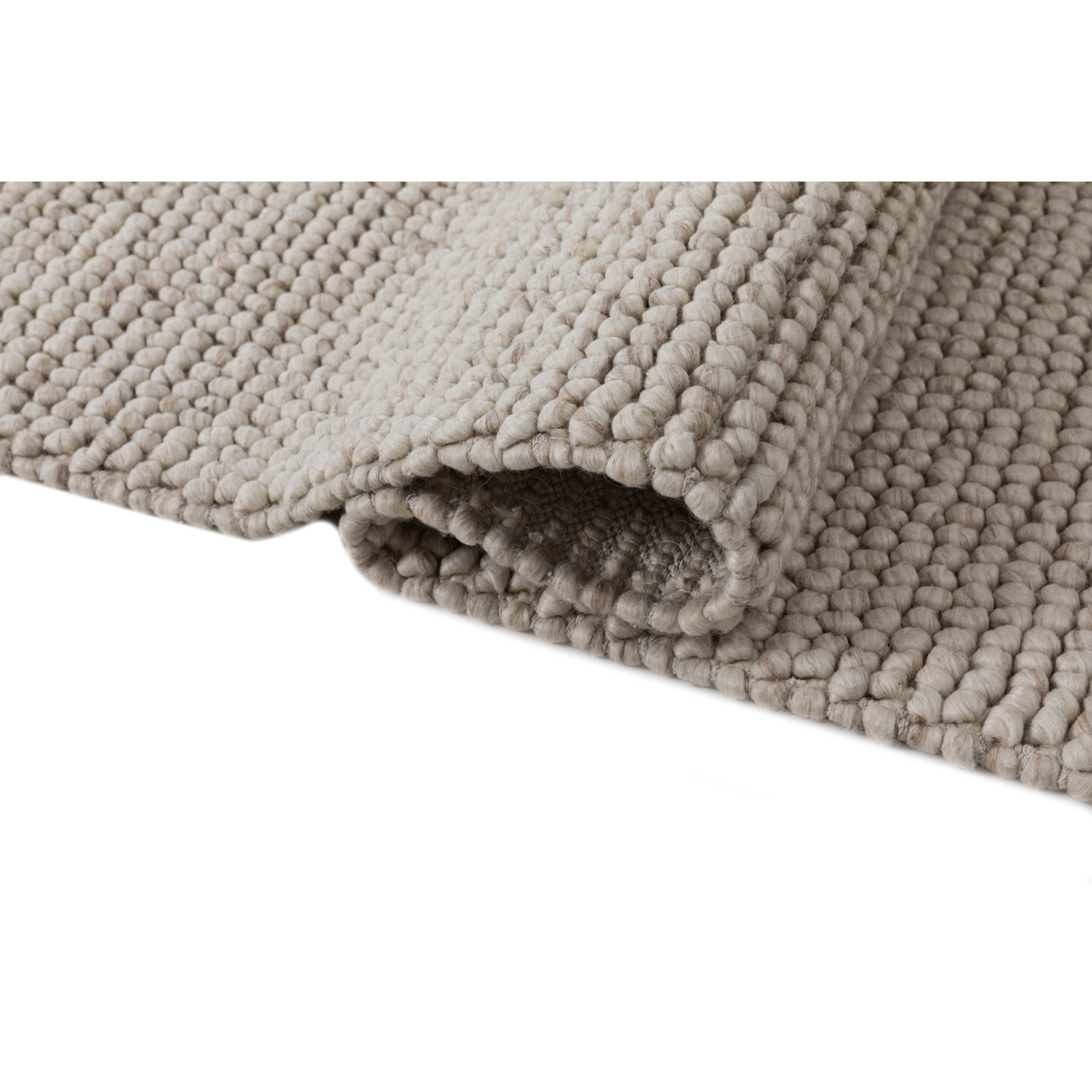 Ackman Flatweave Wool Rug, Rectangle 3' x 5', Beige