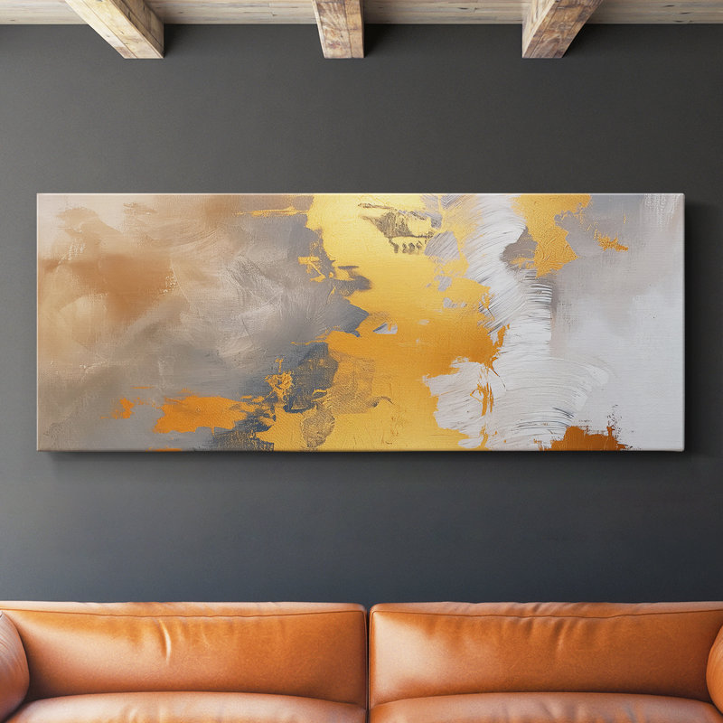 Toile tendue avec châssis Abstract Series, H 12 po x l 30 po