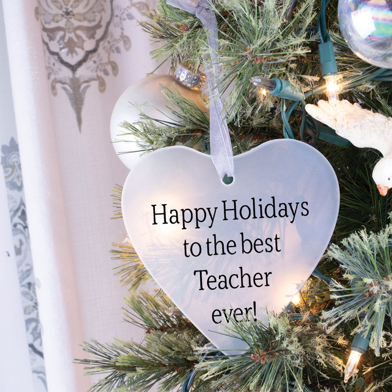 Ornement en verre Happy Holiday - Teacher