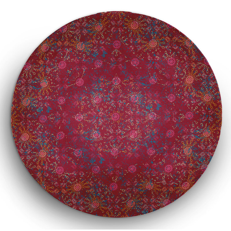 Chenille Floral Indoor Rug, Rectangle 4' x 6'