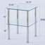 Ensemble de tables de bout en verre