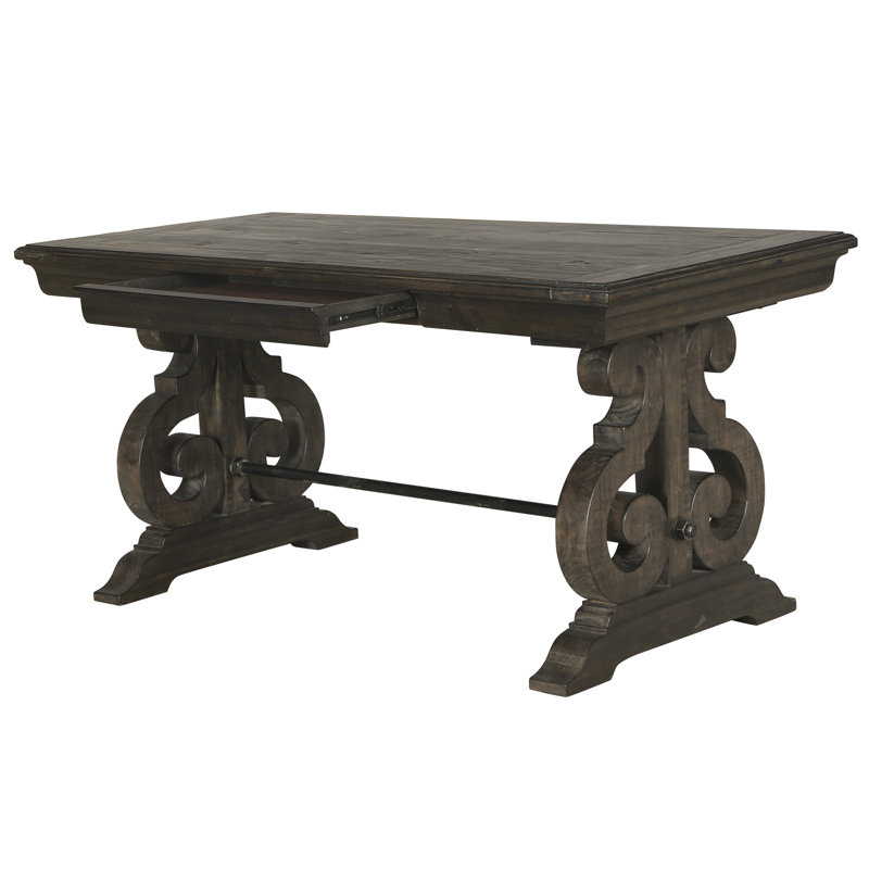 Bethel Solid Wood Base Writing Desk