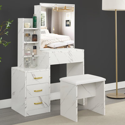 Barranca Dressing Table with Sliding Mirror
