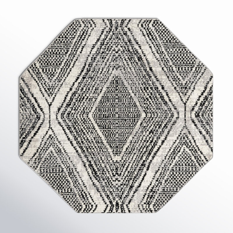Penelope Geometric Indoor Rug, Octagon 7'10" x 7'10"