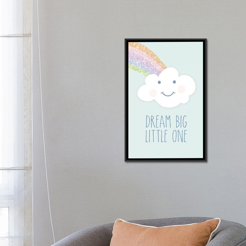 Art de rêve big little, H 26 po x l 18 po x P 1,5 po, Toile avec cadre noir