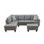 Canapé modulaire et méridienne 3 pièces avec repose-pieds Jacksmith