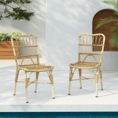 Magnus Patio PE Wicker Dining Chair Set by Bay Isle Home