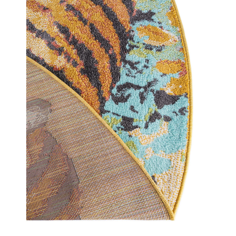 Unique Loom Tigger Whimsy Kids Rug, Round 3'3"