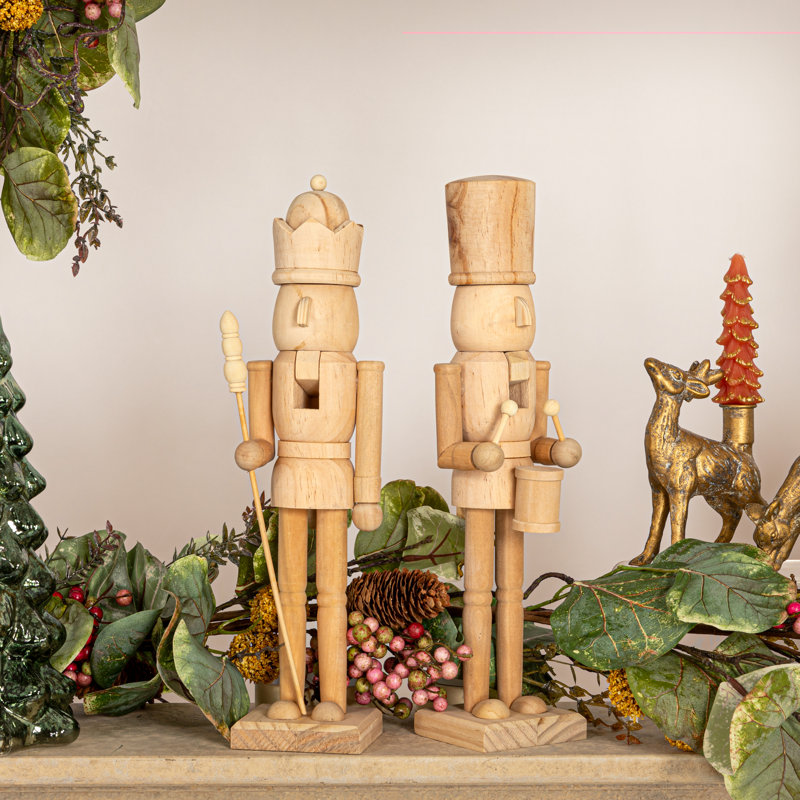 Wood Nutcracker Sculpture