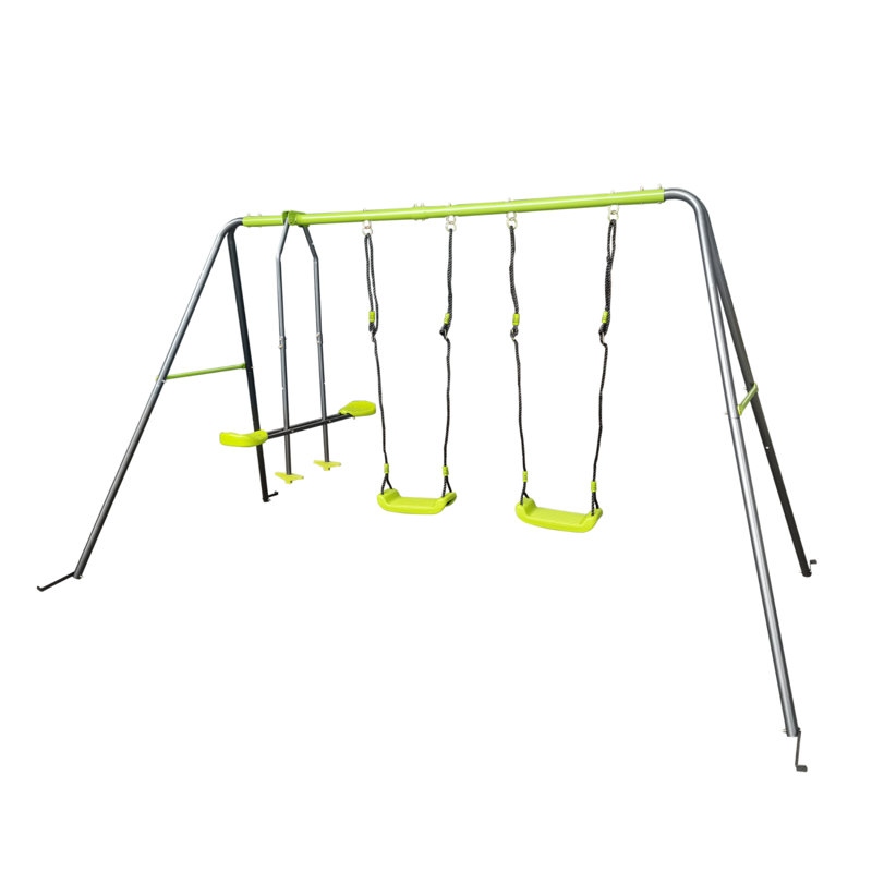 Interesting Swingset With  Plastic Safe Swing Set 440Lbs For Outdoor Playground With Face To Face Without Tee
