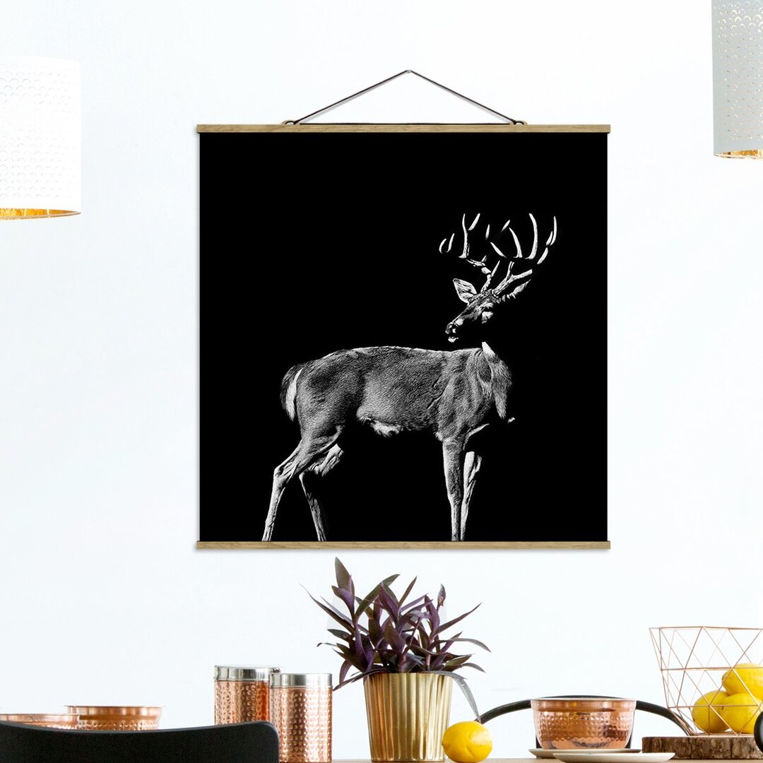 Wandbild Deer Before Black