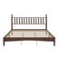Lit plateforme en bois avec tête de lit en forme de gourde, lit plateforme de style rétro avec support à lattes en bois-439614188
