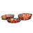 Colorful Set of 3 Jute Oval Baskets