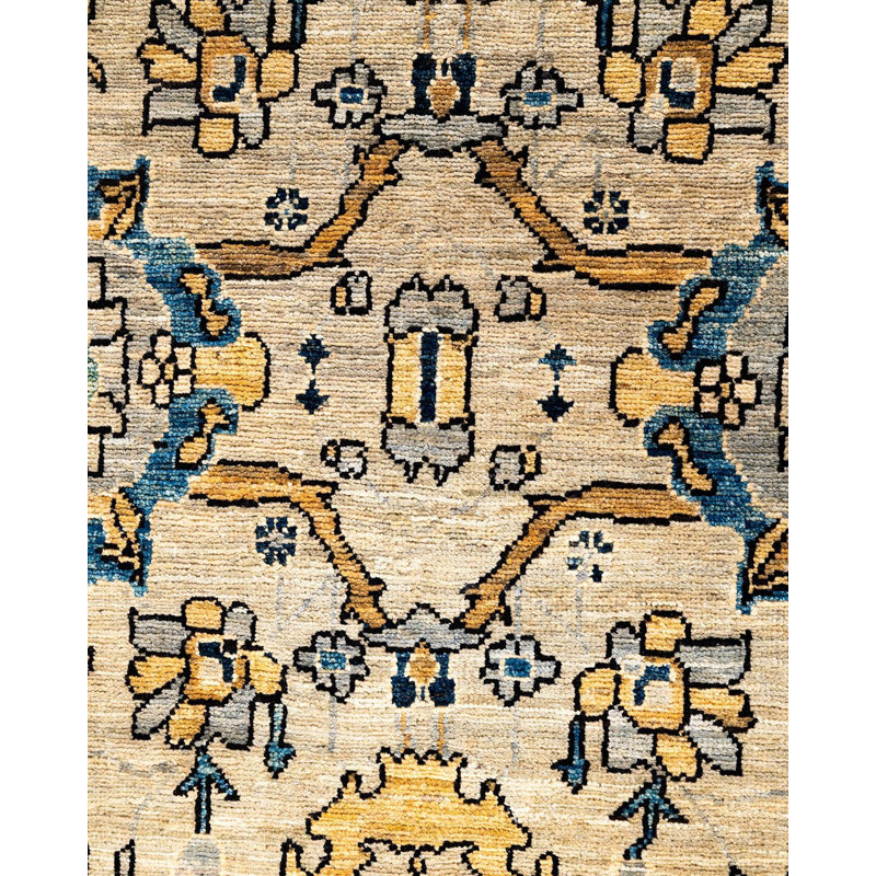 Serapi One-of-a-Kind 4' 0" X 5' 11" Hand Knotted Area Rug