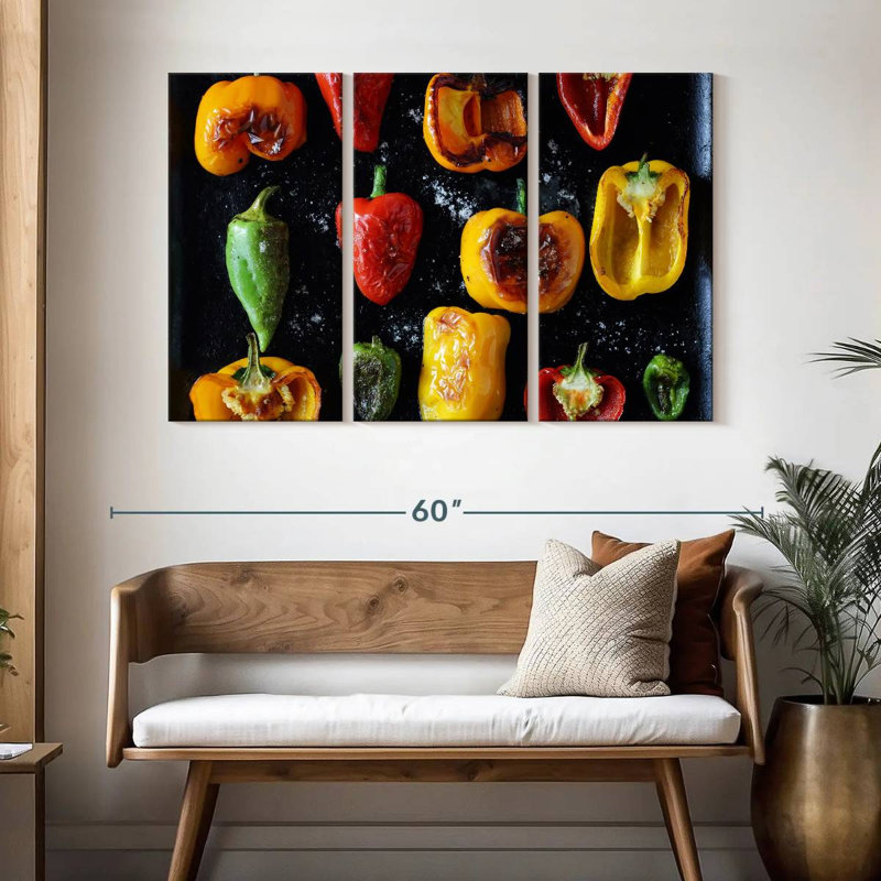 Yarlin Roasted Bell Peppers, 32" H x 50" W