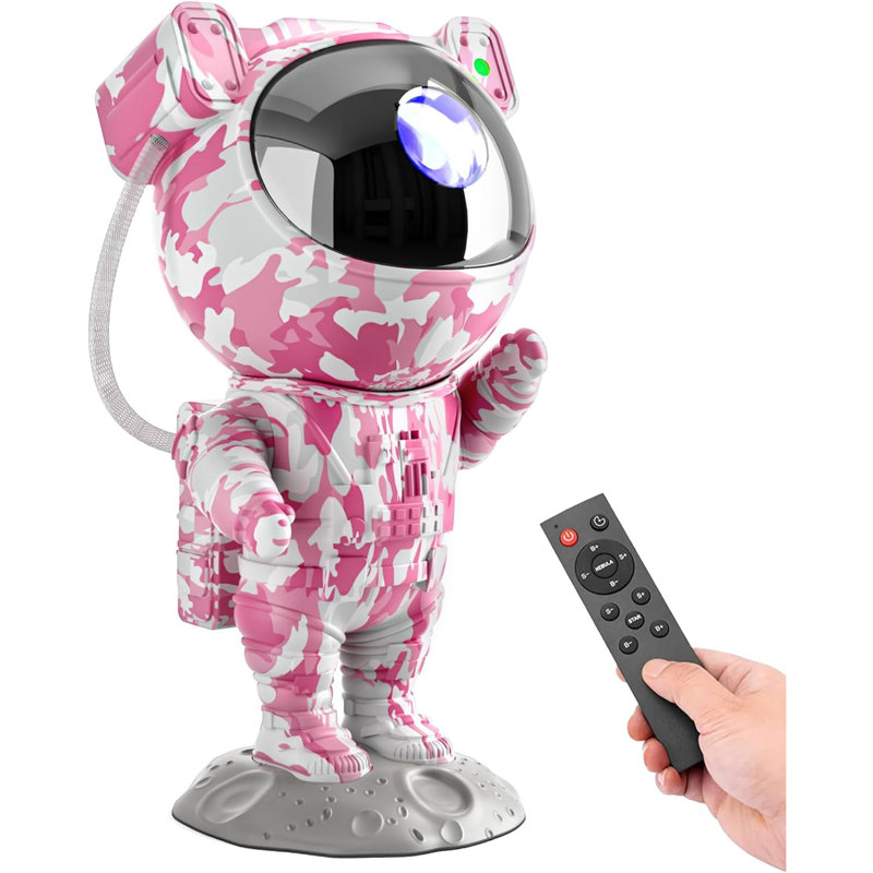 Star Projector Galaxy Night Light - Projecteur d'astronaute avec télécommande et minuterie Lampe nébuleuse étoilée à DEL pour chambre à coucher Kawaii
