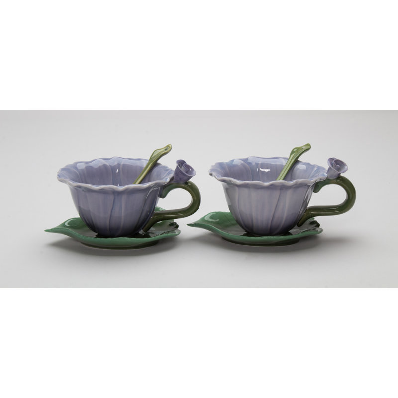 Ensemble de tasses et soucoupes Queenstown Dahlia