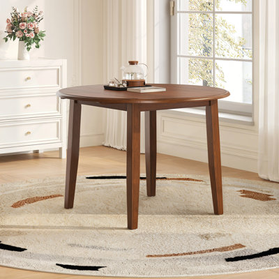 Table de salle à manger extensible ronde pour 2 à 4 personnes