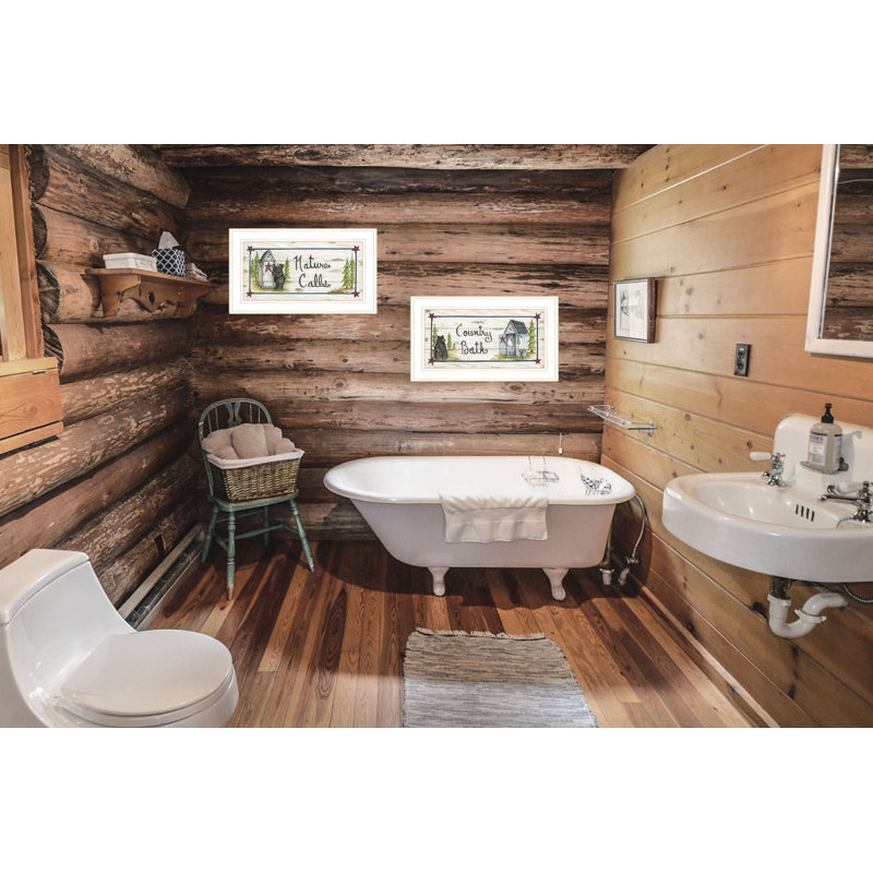 "Nature Calls", art mural encadré 2 pièces pour salon, maison, par Mary June