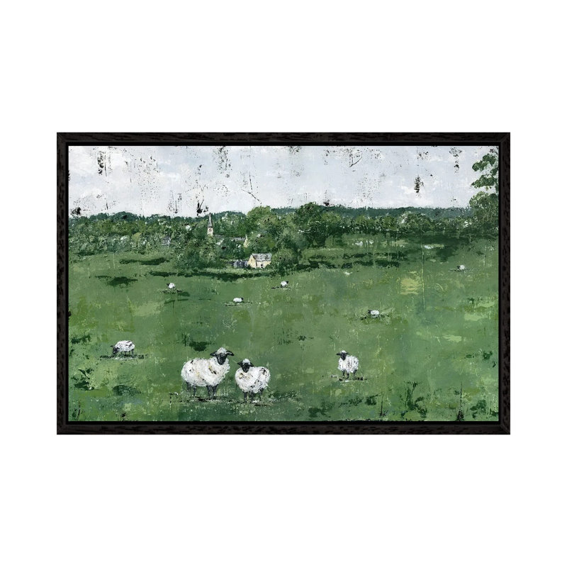 English Countryside by Ashley Bradley - Print on Canvas, 66.04 cm H x 45.72 cm W, Black Framed