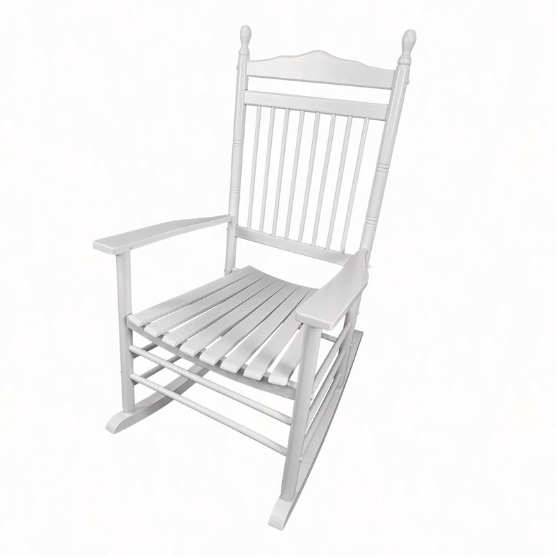 Chaise berçante balcon porche adulte, White