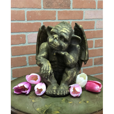 Callison Resin Thinking Gargoyle Statue