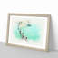 The Needles Isle of Wight in Abstract - Picture Frame Graphic Art Print-55763527-55763528