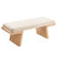 Banc de hall d'entrée rembourré en lin et coton Anneus-990561799