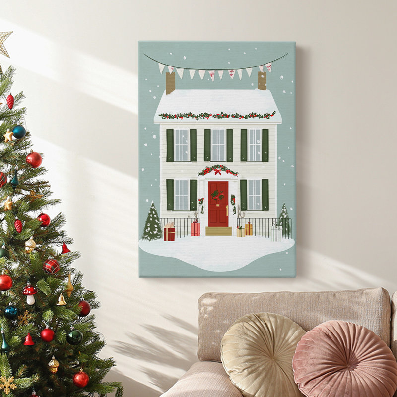 Art des Fêtes de Noël - Toile tendue avec châssis XXL III, H 18 po x l 12 po