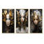 «Feather Woman Portrait I», ensemble de salon art mural glamour-106075427-106075428