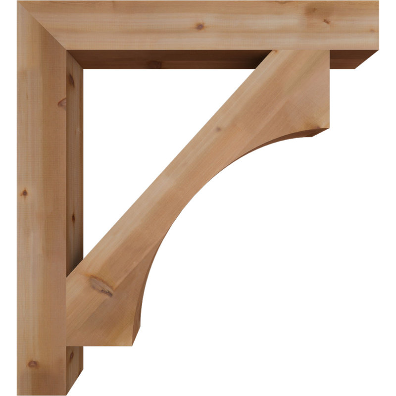 Support lisse en bloc de cèdre rouge occidental l 5 1/2 po x P 44 po x H 48 po, Cèdre rouge, H 48 po x l 5,5 po x P 44 po