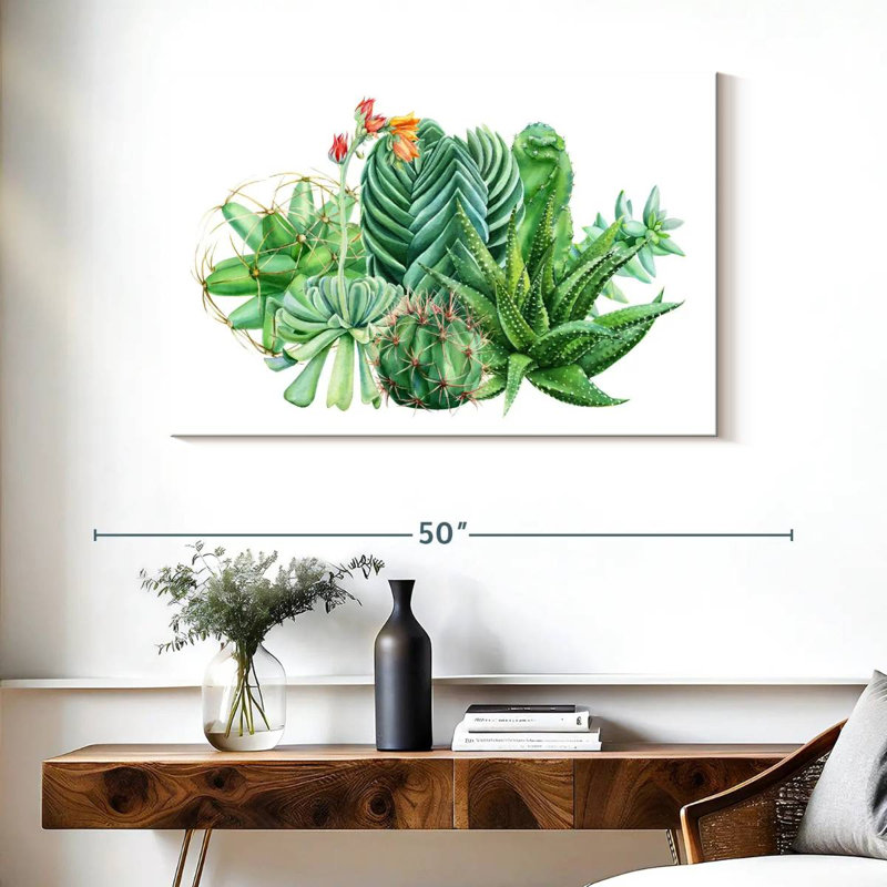 Harnek Pleasing Succulent Plants, 26" H x 39" W