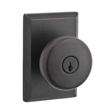 Rustic Keyed Door Knob with Rustic Square Rose