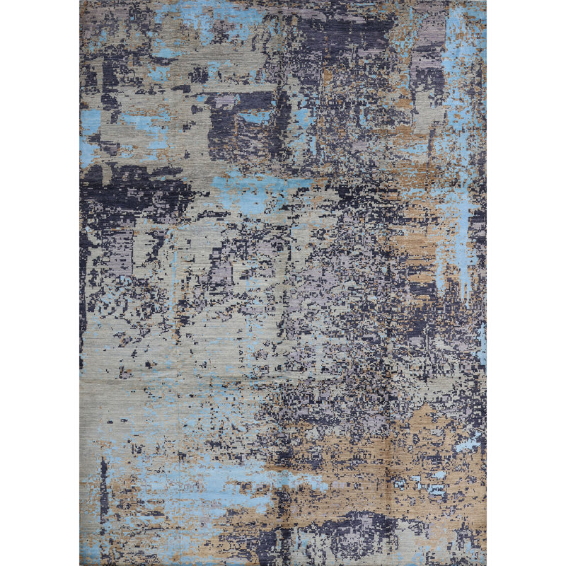 Tapis multicolore de haute qualité noué à la main