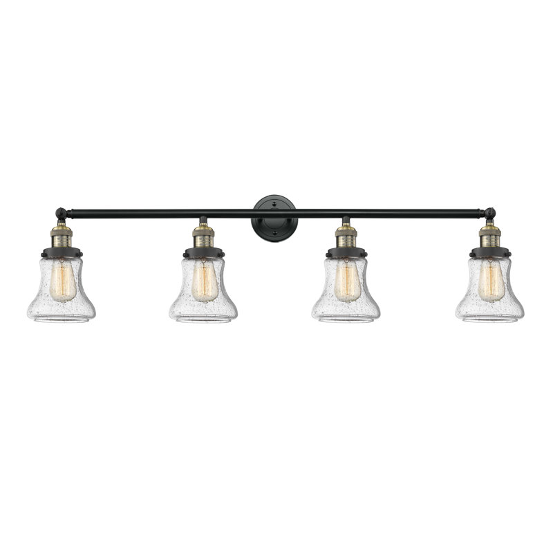 Edda 4 - Light Dimmable Vanity Light, Seedy, Satin Gold, 6 Watt Vinage LED Bulb