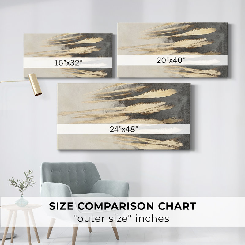 Abstract Series 10 #XVI-Gallery Wrapped Canvas, 16" H x 32" W