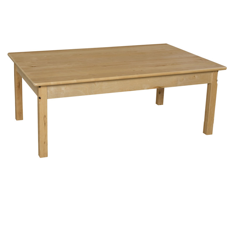 Table rectangulaire d'activités, H 22 po x l 24 po x P 48 po
