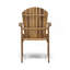 Ensemble de 2 chaises de salle à manger d'extérieur résistantes aux intempéries en bois d'acacia Adirondack-1466060759