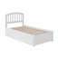 Florio Solid Wood Platform Bed with Footboard and Trundle-140254009-140254014