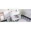 Meuble-lavabo moderne avec lavabo en céramique, 2 portes et 1 tiroir caché Stevanie-59054038