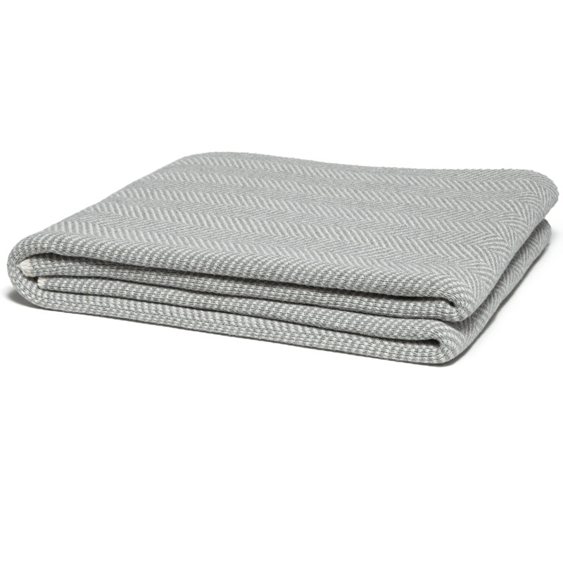 Knitted Throw Blanket, Aluminum