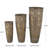 Cole And Grey Metal Tapered Textured Floor Abstract Vase With Gray Backing