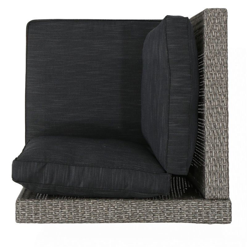 ENSEMBLE DE COUSSIN AVEC COIN + TABLE - BRUN