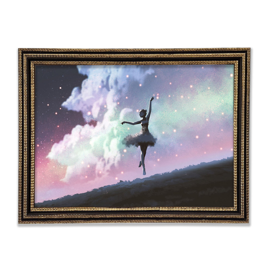 Leinwandbild Ballerina In Space