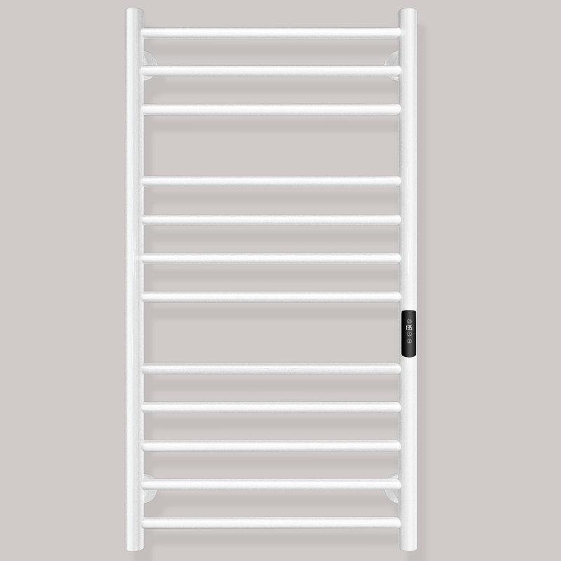 Wall Mount Heated Towel Electric Towel Warmer 12 Bars, White