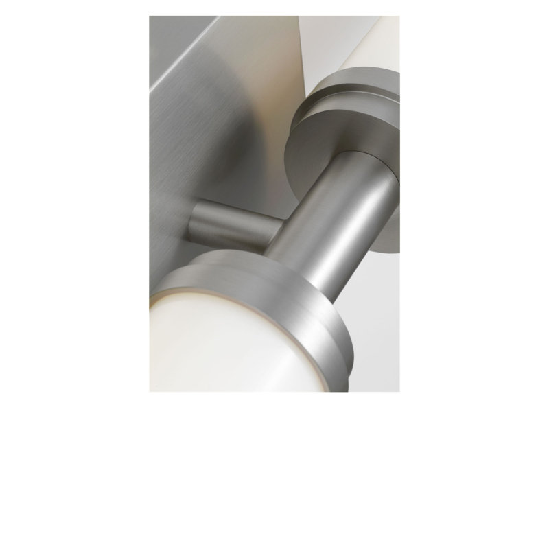 Coiffeuse Coles, H 4,5 po x l 24 po x P 3,87 po, Nickel brossé